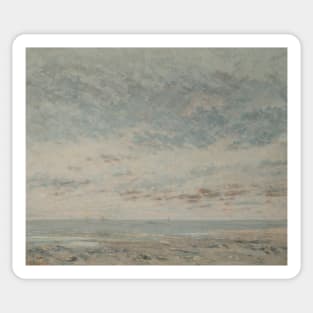 Low Tide at Trouville by Gustave Courbet Sticker